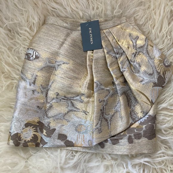 ZAC POSEN Ester Underwater Printed Knee-Length Skirt - Picture 2 of 15